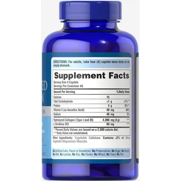 Колаген гідролізований (Hydrolyzed Collagen) 180 капсул
