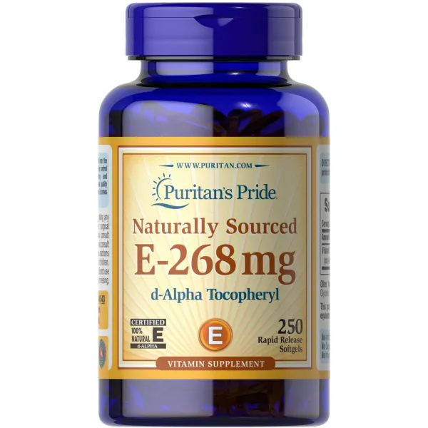 Натуральний вітамін E (Vitamin E) 400 МО 50 капсул