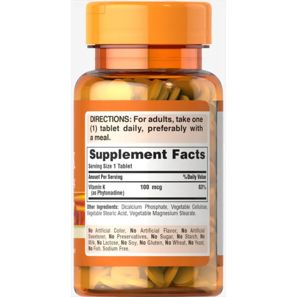 Вітамін К (Vitamin K) 100 мкг 100 таблеток