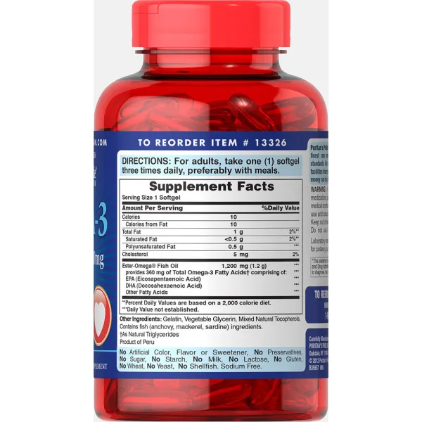 Риб'ячий жир Омега-3 (Omega-3 Fish Oil) 1200 мг 100 капсул