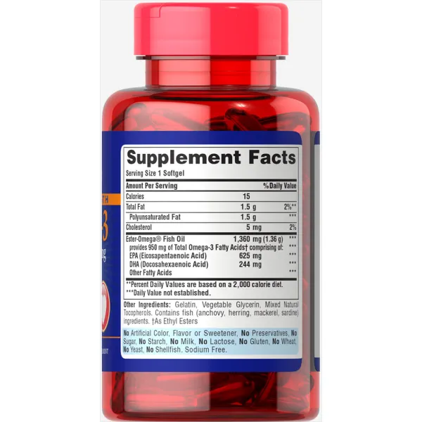 Омега-3 риб'ячий жир (Triple Strength Omega-3 Fish Oil) 1360 мг 240 капсул