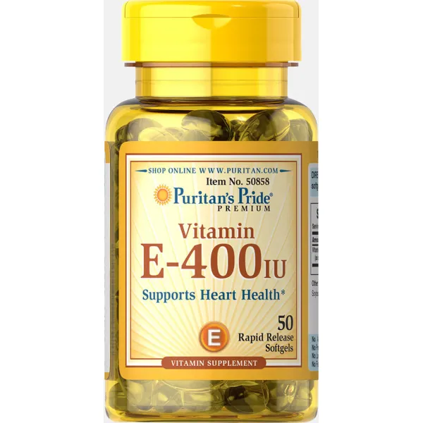 Витамин E в виде д-альфа токоферолацетат (Vitamin E) 400 МЕ 100 капсул