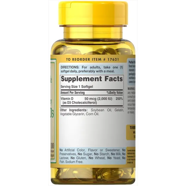Вітамін D3 (Vitamin D3) 2000 МО 100 капсул