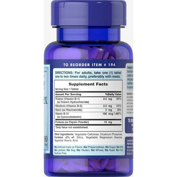 Вітаміни групи В (Vitamin B-Complex та Vitamin B-12) 90 таблеток