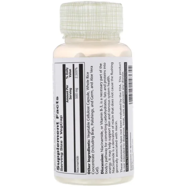 Нікотинамід (Niacinamide) 500 мг 100 капсул