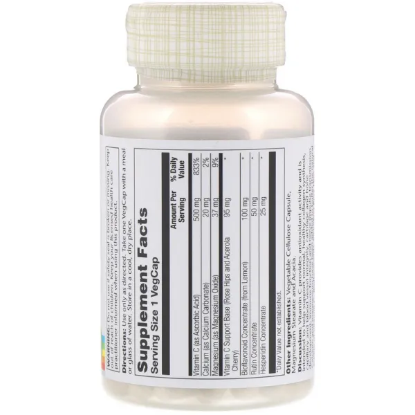 Вітамін C з концентратом біофлавоноїдів (Buffered Vitamin C with Bioflavonoid Concentrate) 500 мг/100 мг 100 капсул
