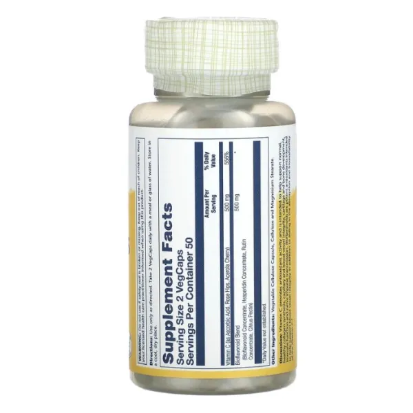 Вітамін C та біофлавоноїди (Vitamin C Bioflavonoids 1:1 Ratio) 250 мг 100 капсул