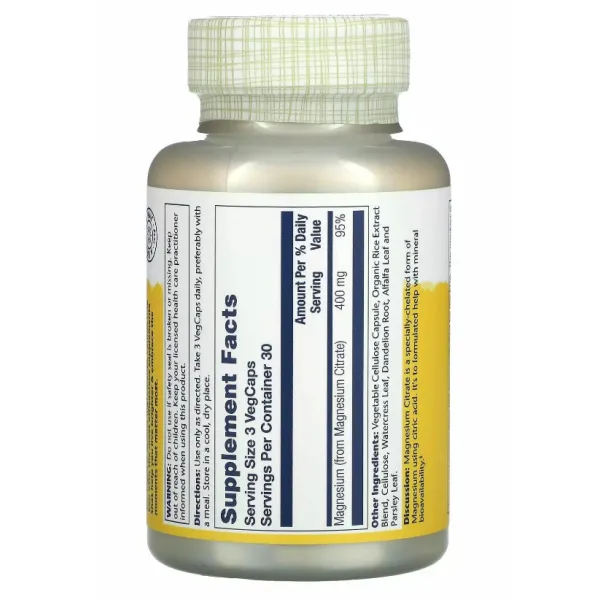 Цитрат магнію (Magnesium Citrate) 400 мг 180 капсул