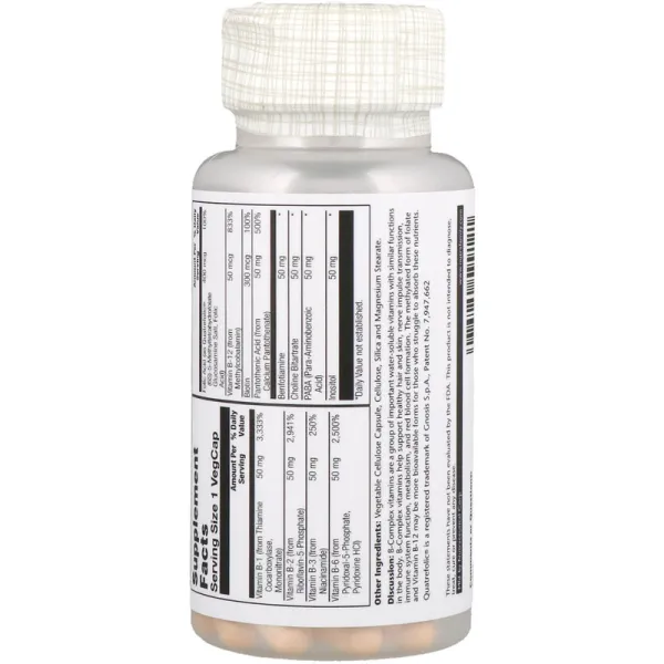 Вітаміни групи В (Methyl B-Complex 50) 60 капсул