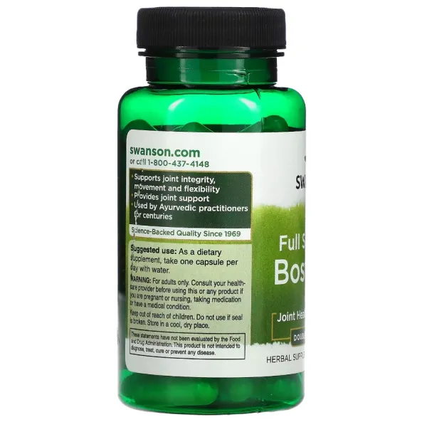 Босвеллія (Full Spectrum Boswellia), Swanson, 800 мг 60 капсул