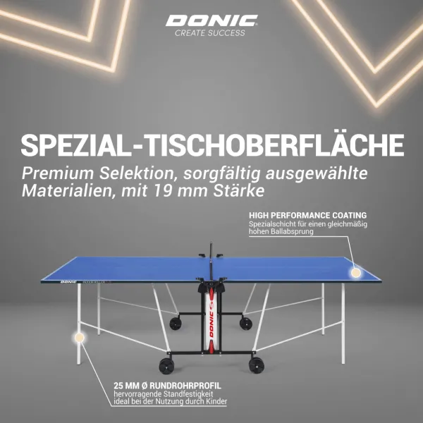 Тенісний стіл Donic Indoor Roller Fun синій