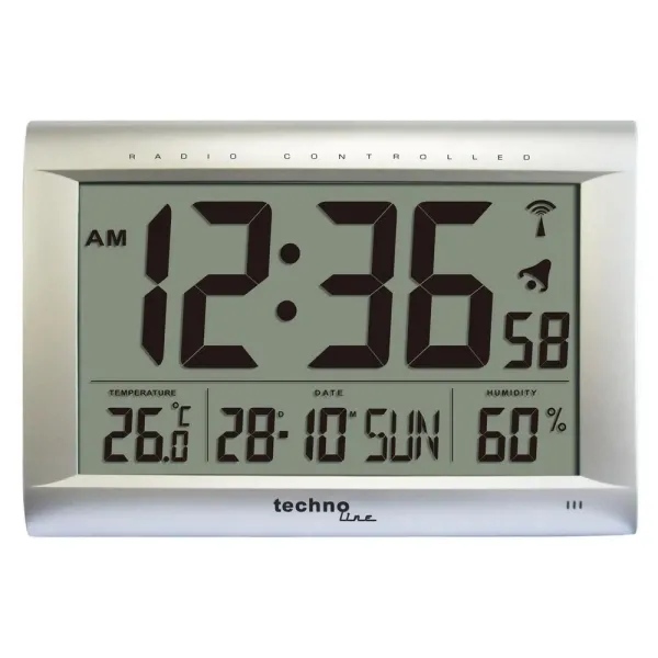 Годинник настінний Technoline WS8009 Silver