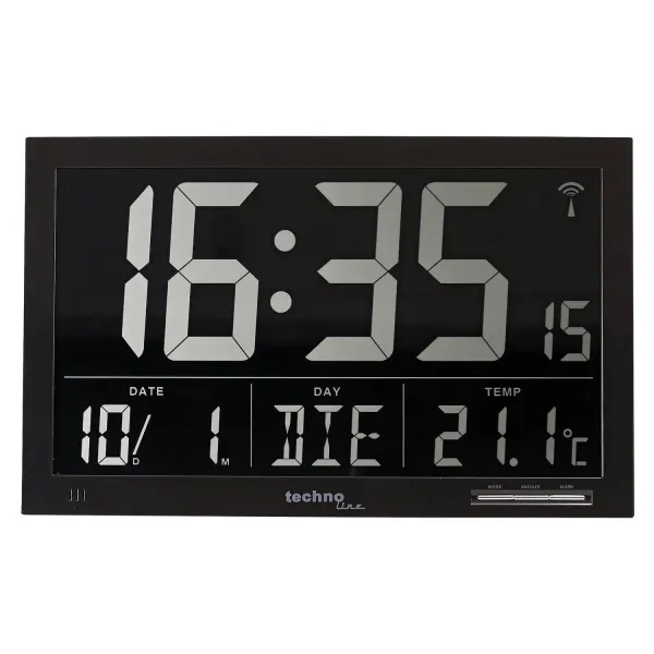 Годинник настільний Technoline WS8007 Black (WS8007)