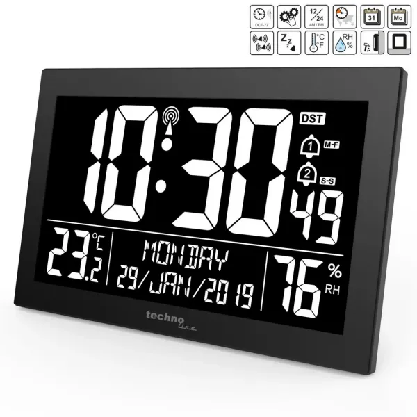 Годинник настінний Technoline WS8017 Black