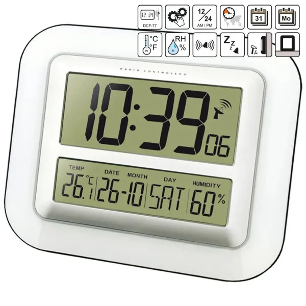 Годинник настінний Technoline WS8006 Silver