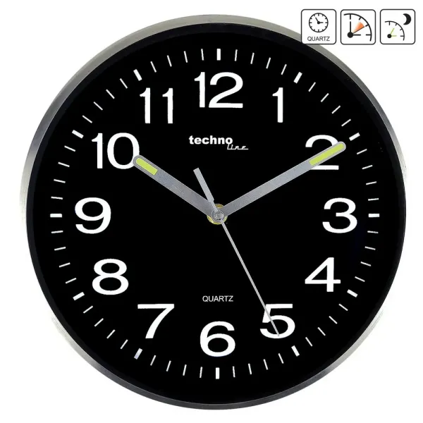 Часы настенные Technoline WT7620 Black/Silver (WT7620)