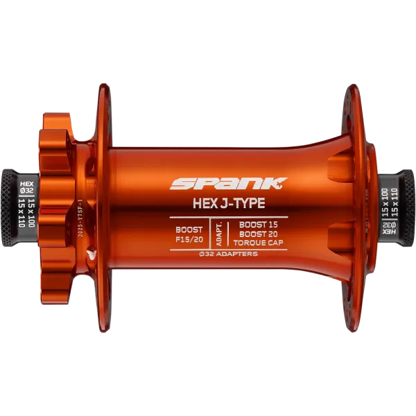 Втулка передняя SPANK HEX J-TYPE Boost F15/20, Orange
