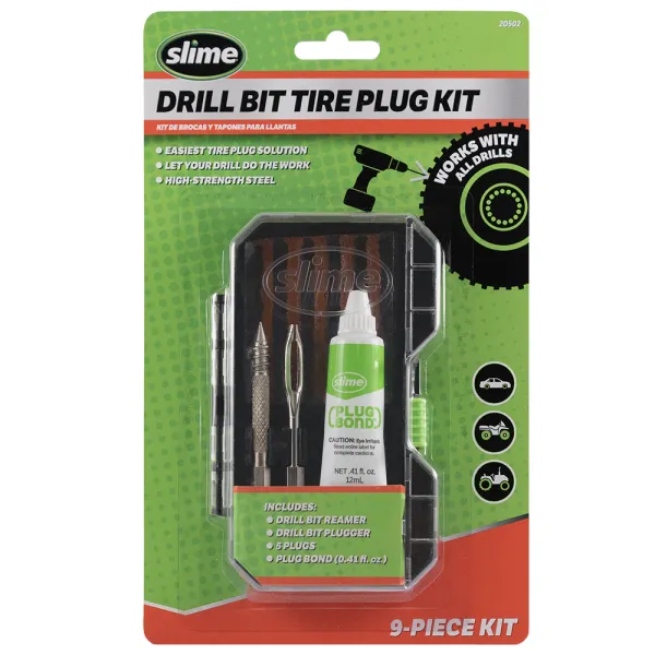 Ремкомплект для бескамерки Slime Tubeless Tire Plug Drill Bit Kit