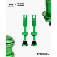 Ниппели Peaty's x Chris King Tubeless Valves, 42mm, Emerald
