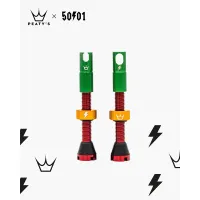 Ниппели Peaty's x 50to01 Tubeless Valves, 42mm, Rasta