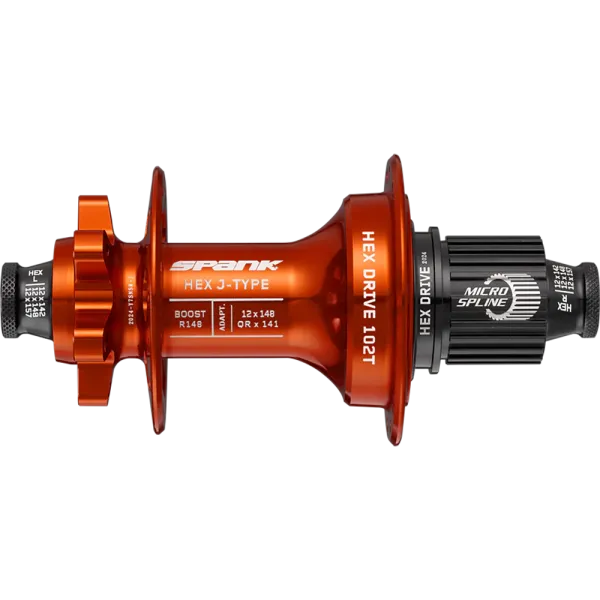 Втулка задняя SPANK HEX J-Type Boost R148 Microspline 32H, Orange