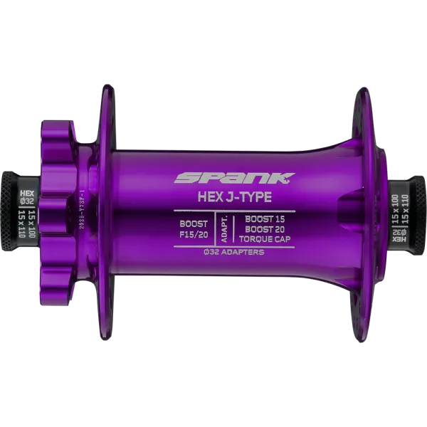 Втулка передняя SPANK HEX J-TYPE Boost F15/20, Purple