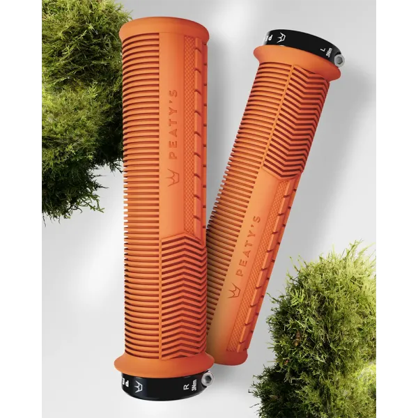 Грипсы Peaty's Monarch Grip Mushroom, Thin 3032mm, Trail Comfort, Mango