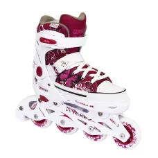 Детские раздвижные роликовые коньки Tempish Rebel PP белые 37-40