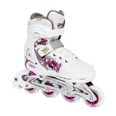 Детские раздвижные роликовые коньки Tempish Twin белые 40-43