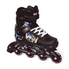 Детские раздвижные роликовые коньки Tempish Twin черные 40-43
