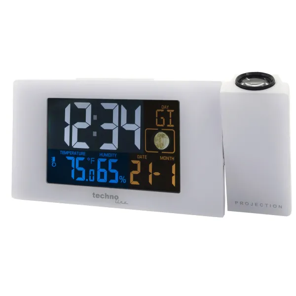 Годинник проекційний Technoline WT537 White (WT537)