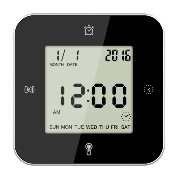 Годинник настільний Technoline WT344 Black/Silver (WT344)