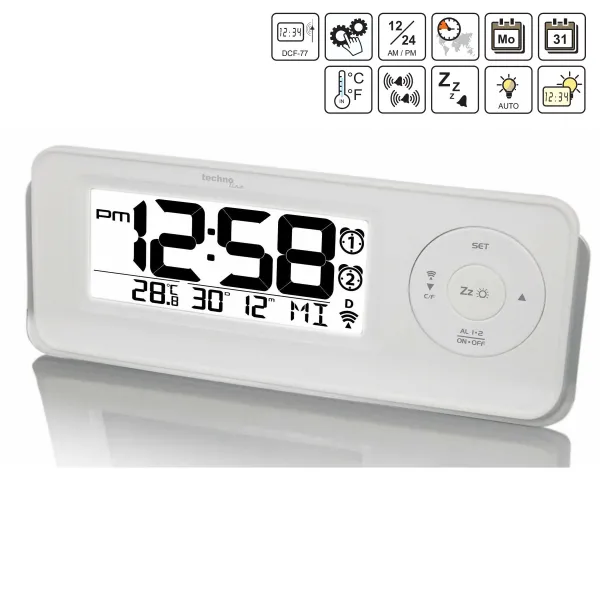 Годинник настільний Technoline WT498 White (WT498)