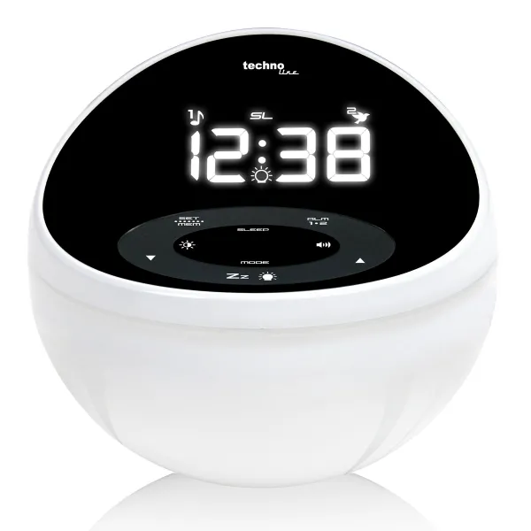 Годинник настільний з радіо Technoline WT500 Black/White (WT500)