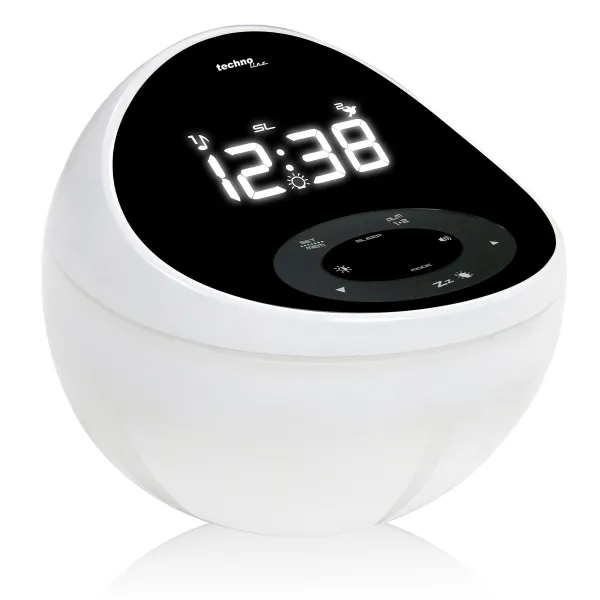 Годинник настільний з радіо Technoline WT500 Black/White (WT500)