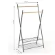 Стойка для одежды Casa Si Garment Rack Bamboo Black (CS92309W04)