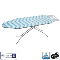 Гладильная доска Casa Si Superstandard Basic 120x38 White/Green Zigzags (CS95150E166)