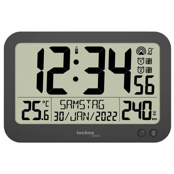 Годинник настінний Technoline WS8026 Black (WS8026)