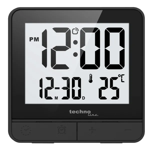 Годинник настільний Technoline WT375 Black (WT375)