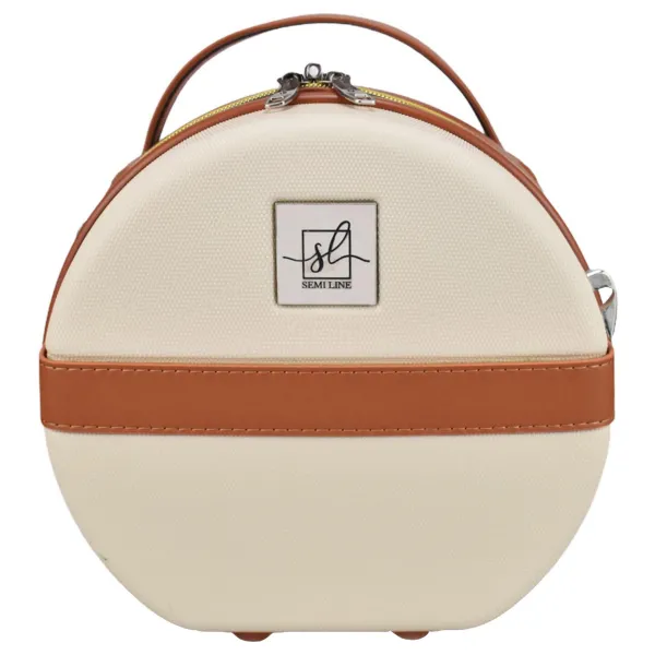 Бьюті-кейс Semi Line 5L Ecru/Brown (T5670-1)