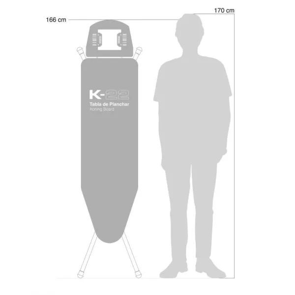 Дошка для прасування Rolser K-22 Black Tube  Natural - Arena (K06016-2072)