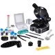 Мікроскоп Bresser Junior CM-04 100x-900x Black з набором для дослідів і адаптером для смартфона (14951)