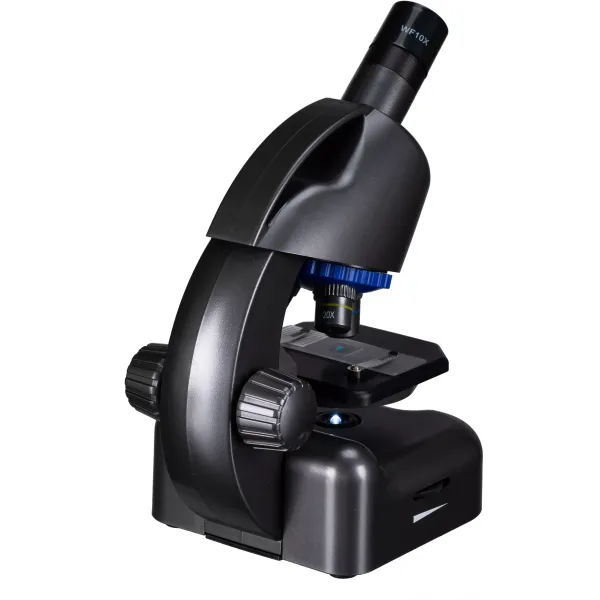 Мікроскоп Bresser Junior CM-04 100x-900x Black з набором для дослідів і адаптером для смартфона (14951)