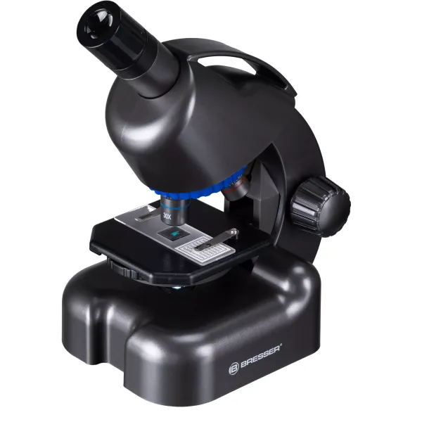 Мікроскоп Bresser Junior CM-04 100x-900x Black з набором для дослідів і адаптером для смартфона (14951)
