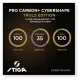Ракетка для настільного тенісу Stiga Pro Carbon Plus Cybershape Truls Edition 5 Star FL (1215-1306-35)
