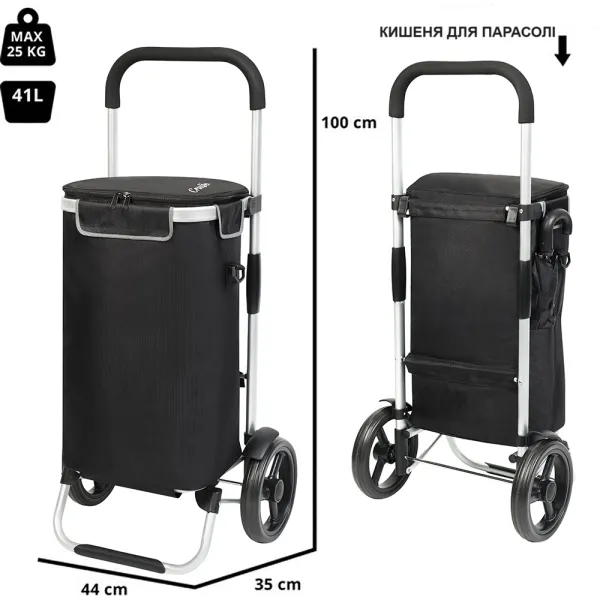 Cумка-візок ShoppingCruiser Allround Black (650064)