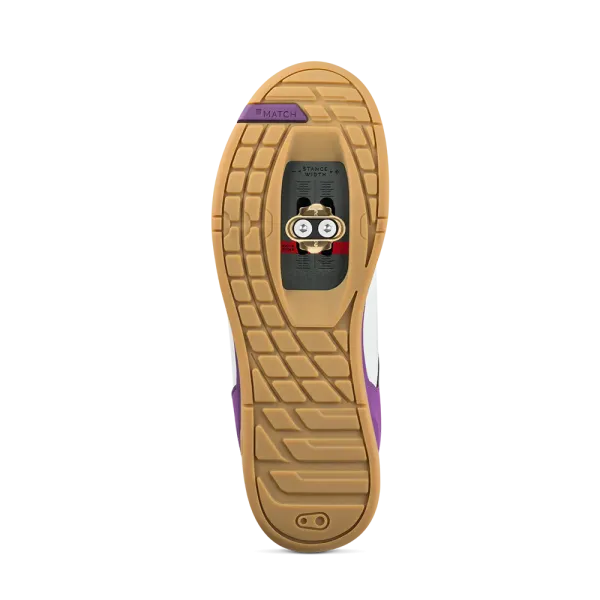 Веловзуття CrankBrothers SHOES MALLET LACE WHITE / PURPLE - GUM OUTSOLE - BERNARD KERR 9.5