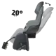 Дитяче велокрісло  Bobike GO Frames RS Reclining System - rear bicycle seat for frame Macaron grey