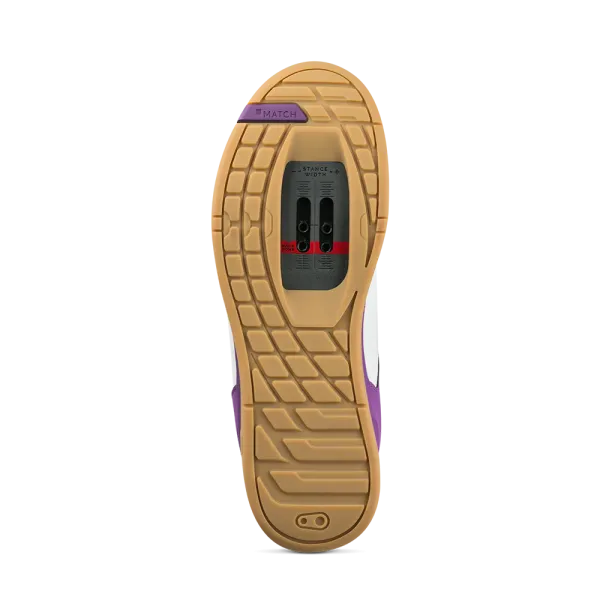 Веловзуття CrankBrothers SHOES MALLET LACE WHITE / PURPLE - GUM OUTSOLE - BERNARD KERR 11.0
