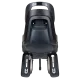 Дитяче велокрісло Bobike Maxi GO Carrie - rear bicycle seat for rack Urban black